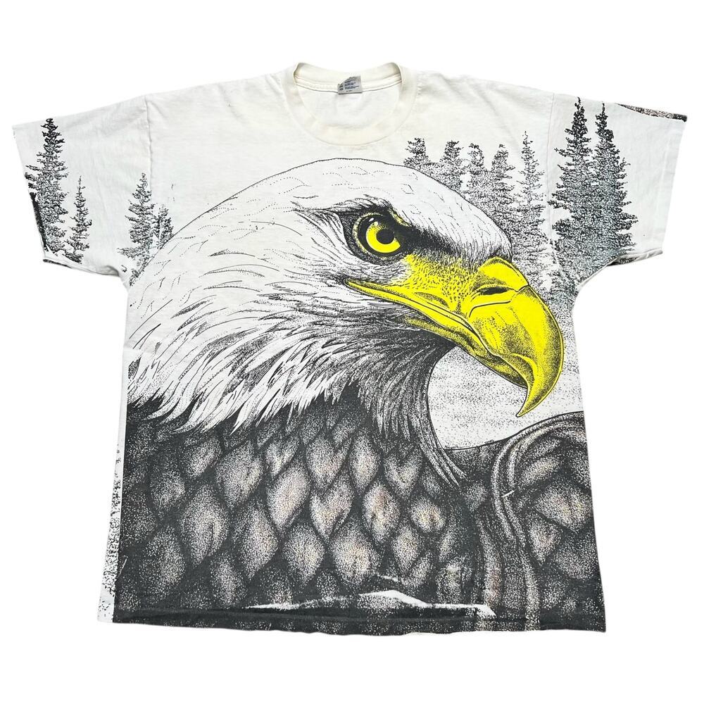 Vintage 90s Eagle OVP Delta T shirt Men size XL Single Stitch Y2K / Retro / Rare